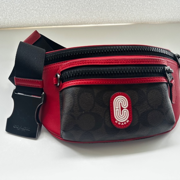 Coach Westway Belt Bag – Colorblock Signature Canvas – Authentic Fanny Pack - Picture 7 of 11